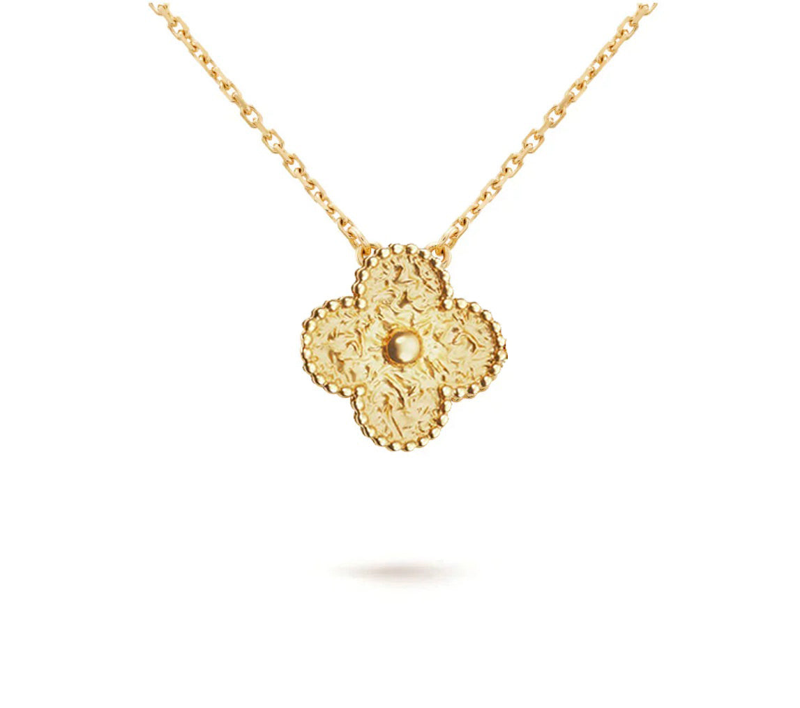 [Zalyn]15MM CLOVER FLOWER PENDANT NECKLACE COLLECTION