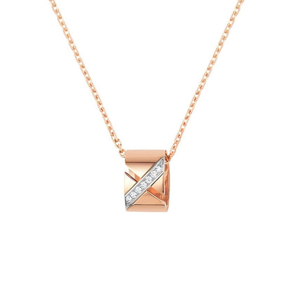 [Zalyn]LIENS EVIDENCE DIAMOND NECKLACE