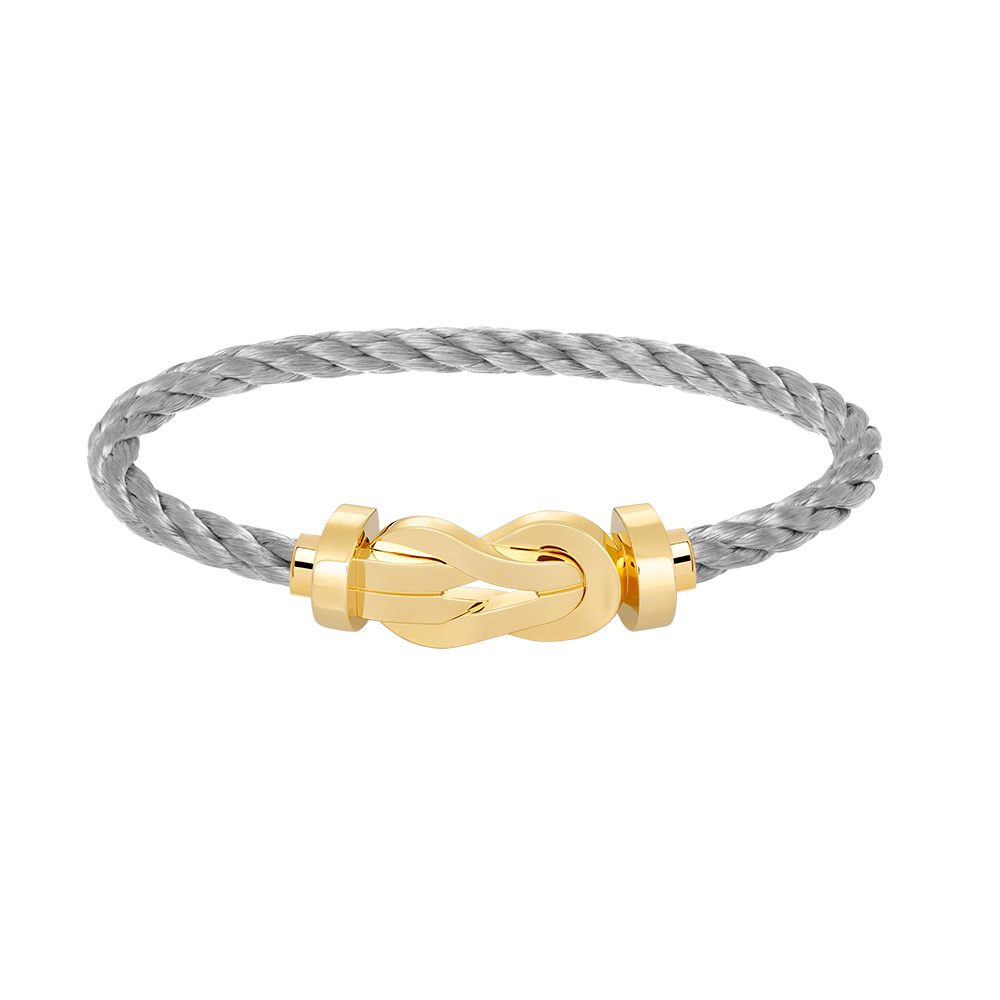 [Zalyn]LARGE 8-FIGURE BUCKLE BRACELET - GOLD