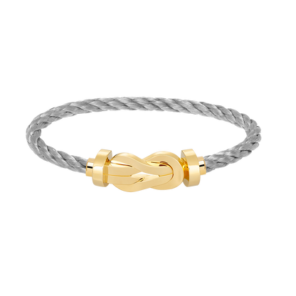 [Zalyn]LARGE 8-FIGURE BUCKLE BRACELET - GOLD