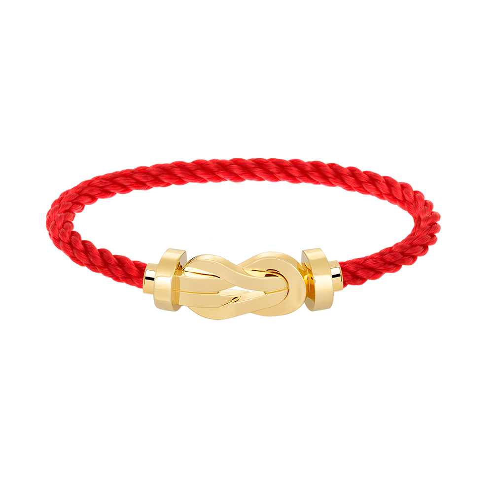 [Zalyn]LARGE 8-FIGURE BUCKLE BRACELET - GOLD