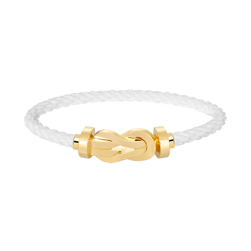 [Zalyn]LARGE 8-FIGURE BUCKLE BRACELET - GOLD