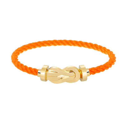 [Zalyn]LARGE 8-FIGURE BUCKLE BRACELET - GOLD