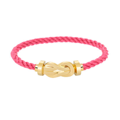 [Zalyn]LARGE 8-FIGURE BUCKLE BRACELET - GOLD