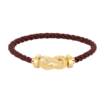 [Zalyn]LARGE 8-FIGURE BUCKLE BRACELET - GOLD