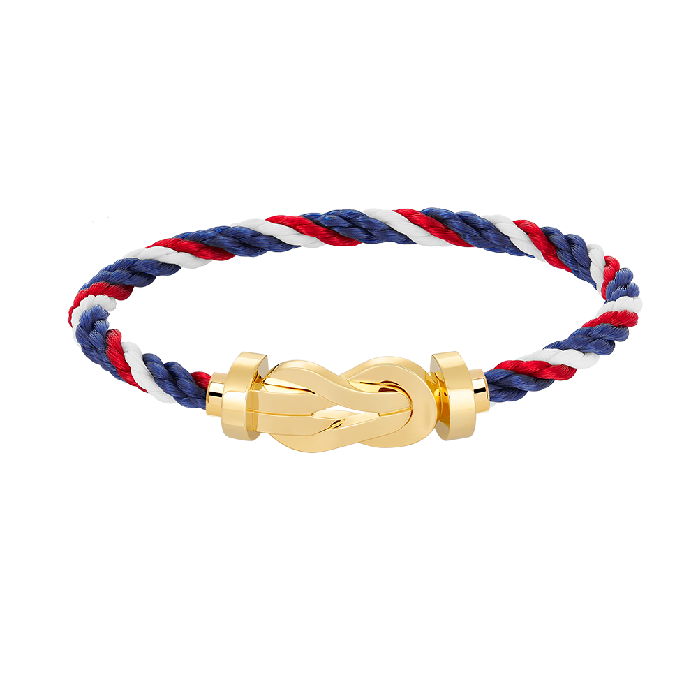 [Zalyn]LARGE 8-FIGURE BUCKLE BRACELET - GOLD