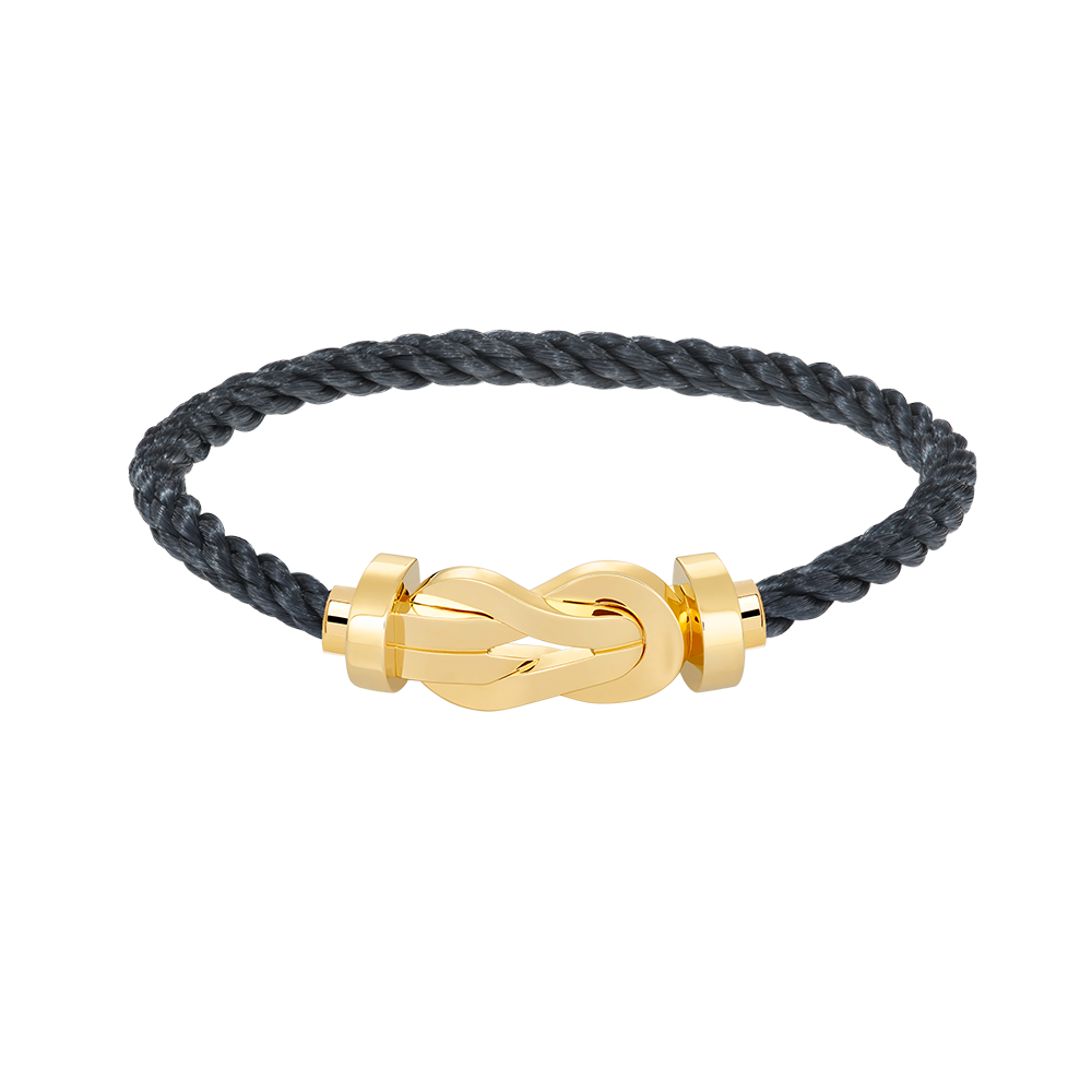 [Zalyn]LARGE 8-FIGURE BUCKLE BRACELET - GOLD