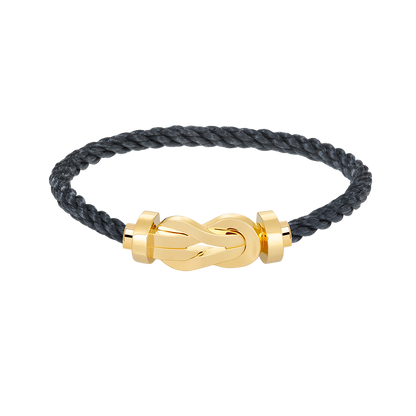 [Zalyn]LARGE 8-FIGURE BUCKLE BRACELET - GOLD