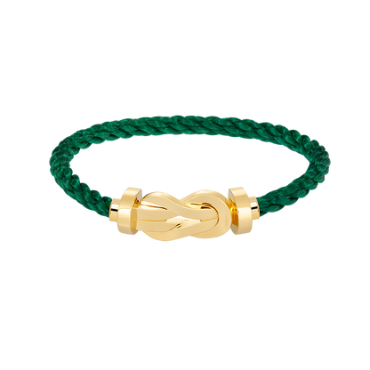 [Zalyn]LARGE 8-FIGURE BUCKLE BRACELET - GOLD