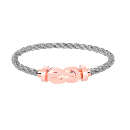 [Zalyn]LARGE 8-FIGURE BUCKLE BRACELET - ROSE GOLD
