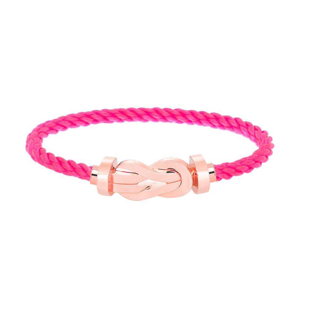 [Zalyn]LARGE 8-FIGURE BUCKLE BRACELET - ROSE GOLD