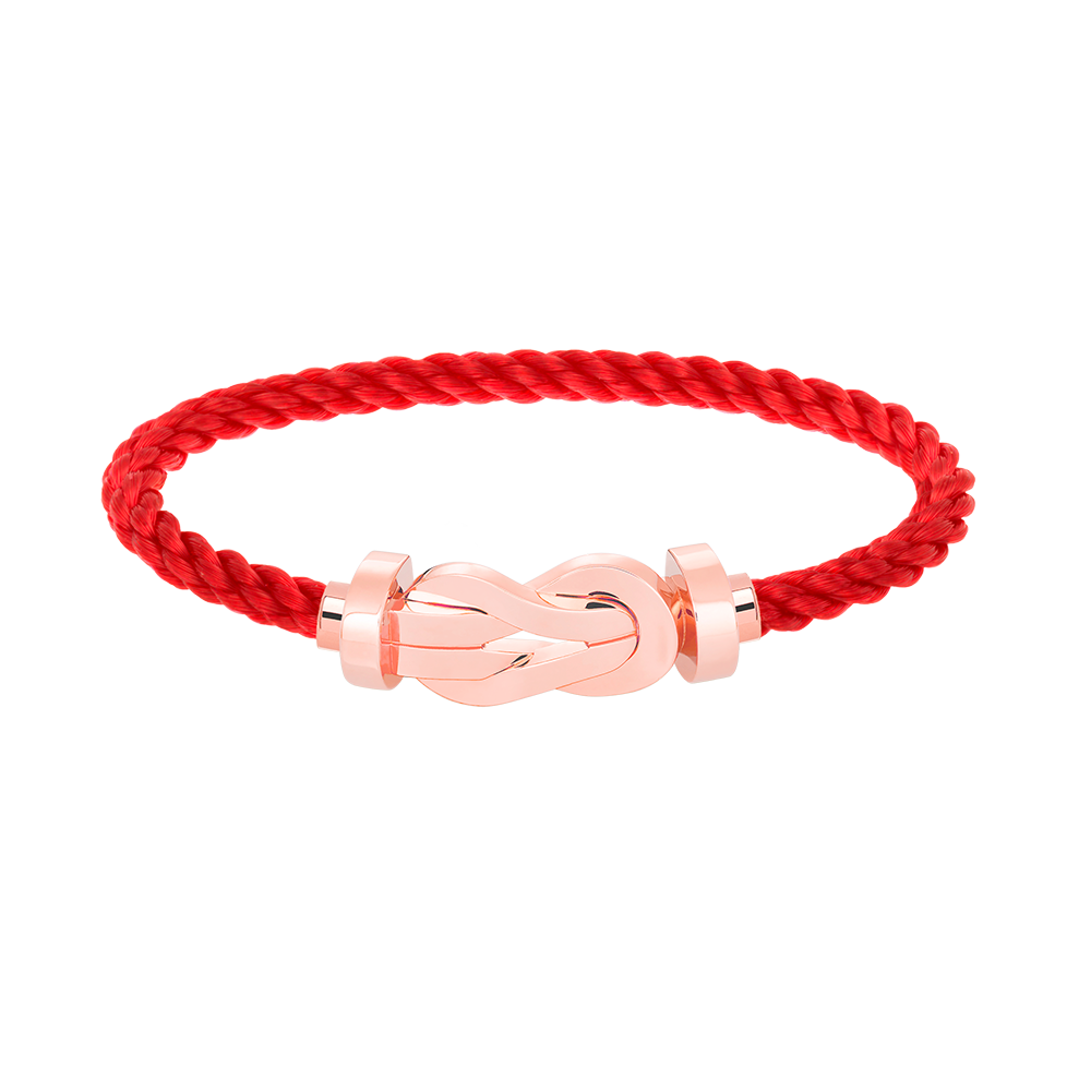 [Zalyn]LARGE 8-FIGURE BUCKLE BRACELET - ROSE GOLD