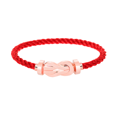 [Zalyn]LARGE 8-FIGURE BUCKLE BRACELET - ROSE GOLD