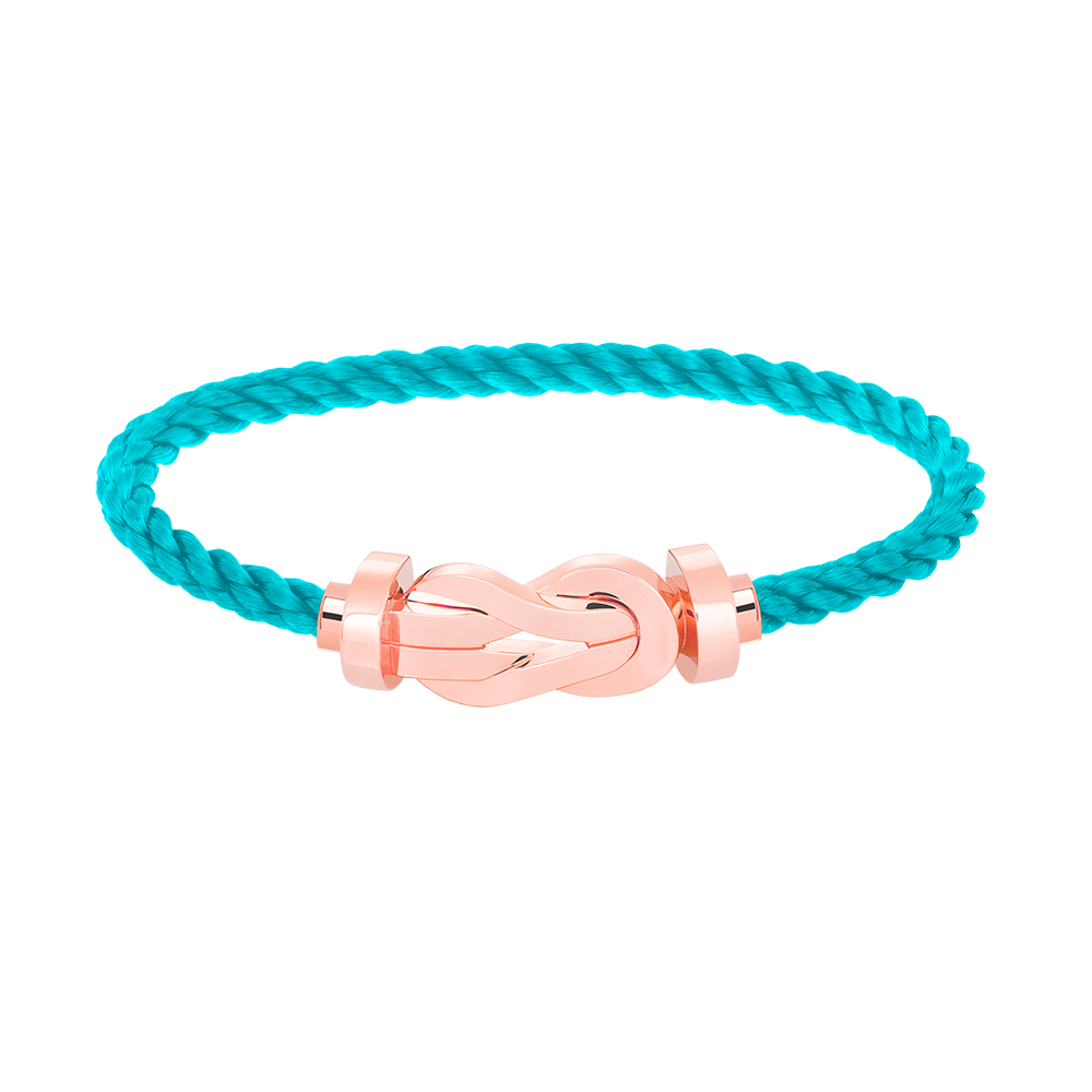 [Zalyn]LARGE 8-FIGURE BUCKLE BRACELET - ROSE GOLD