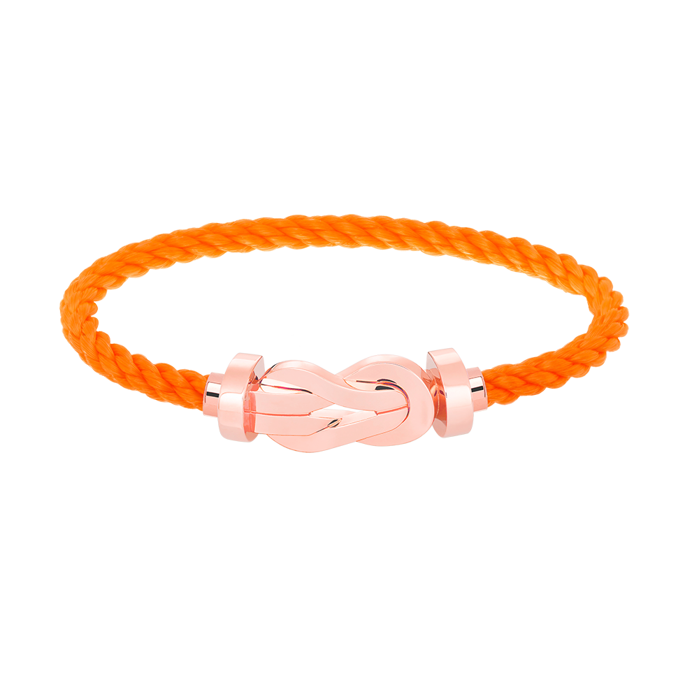 [Zalyn]LARGE 8-FIGURE BUCKLE BRACELET - ROSE GOLD