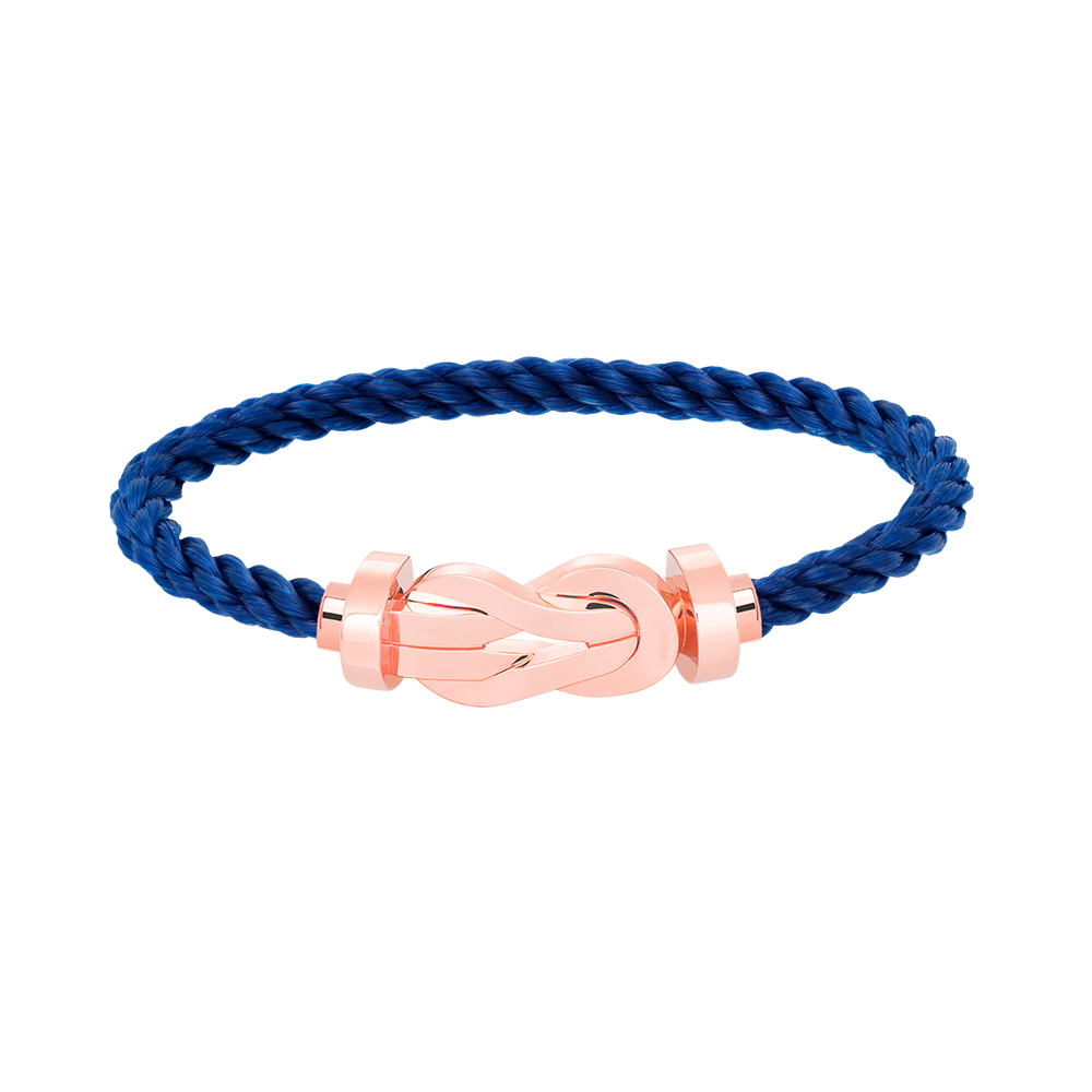 [Zalyn]LARGE 8-FIGURE BUCKLE BRACELET - ROSE GOLD