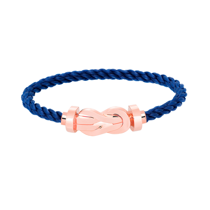 [Zalyn]LARGE 8-FIGURE BUCKLE BRACELET - ROSE GOLD