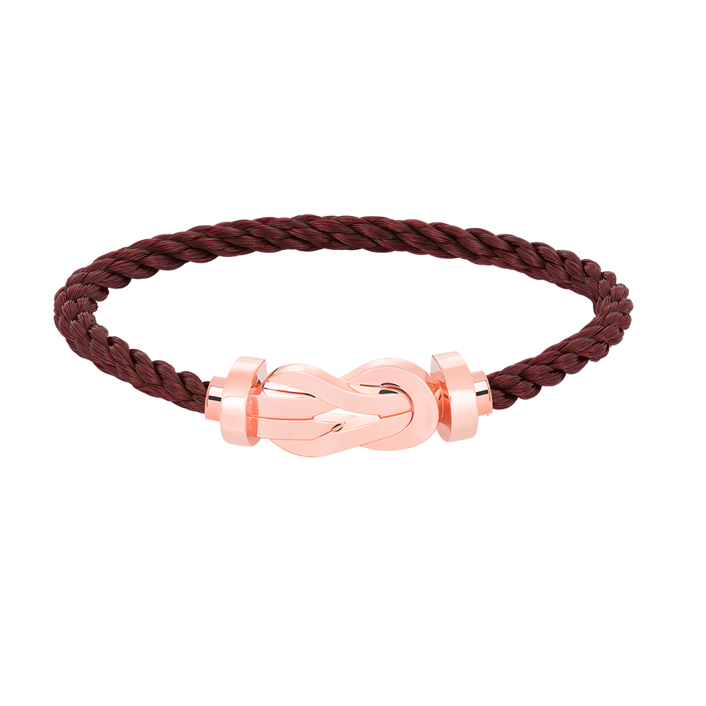 [Zalyn]LARGE 8-FIGURE BUCKLE BRACELET - ROSE GOLD