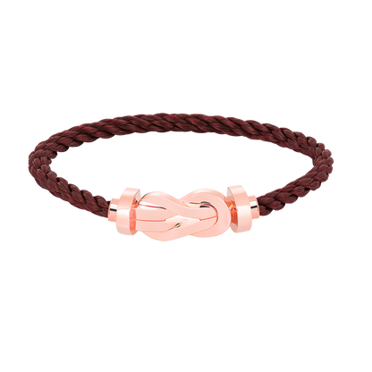 [Zalyn]LARGE 8-FIGURE BUCKLE BRACELET - ROSE GOLD