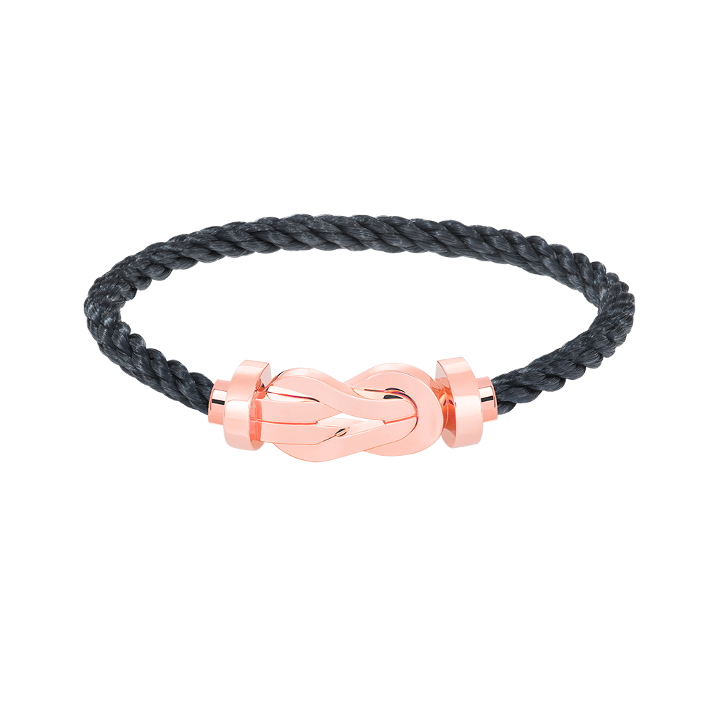 [Zalyn]LARGE 8-FIGURE BUCKLE BRACELET - ROSE GOLD
