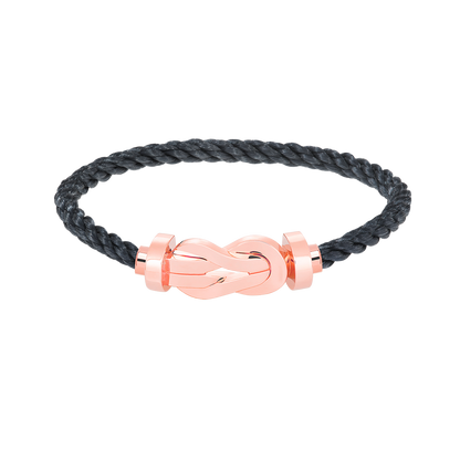 [Zalyn]LARGE 8-FIGURE BUCKLE BRACELET - ROSE GOLD