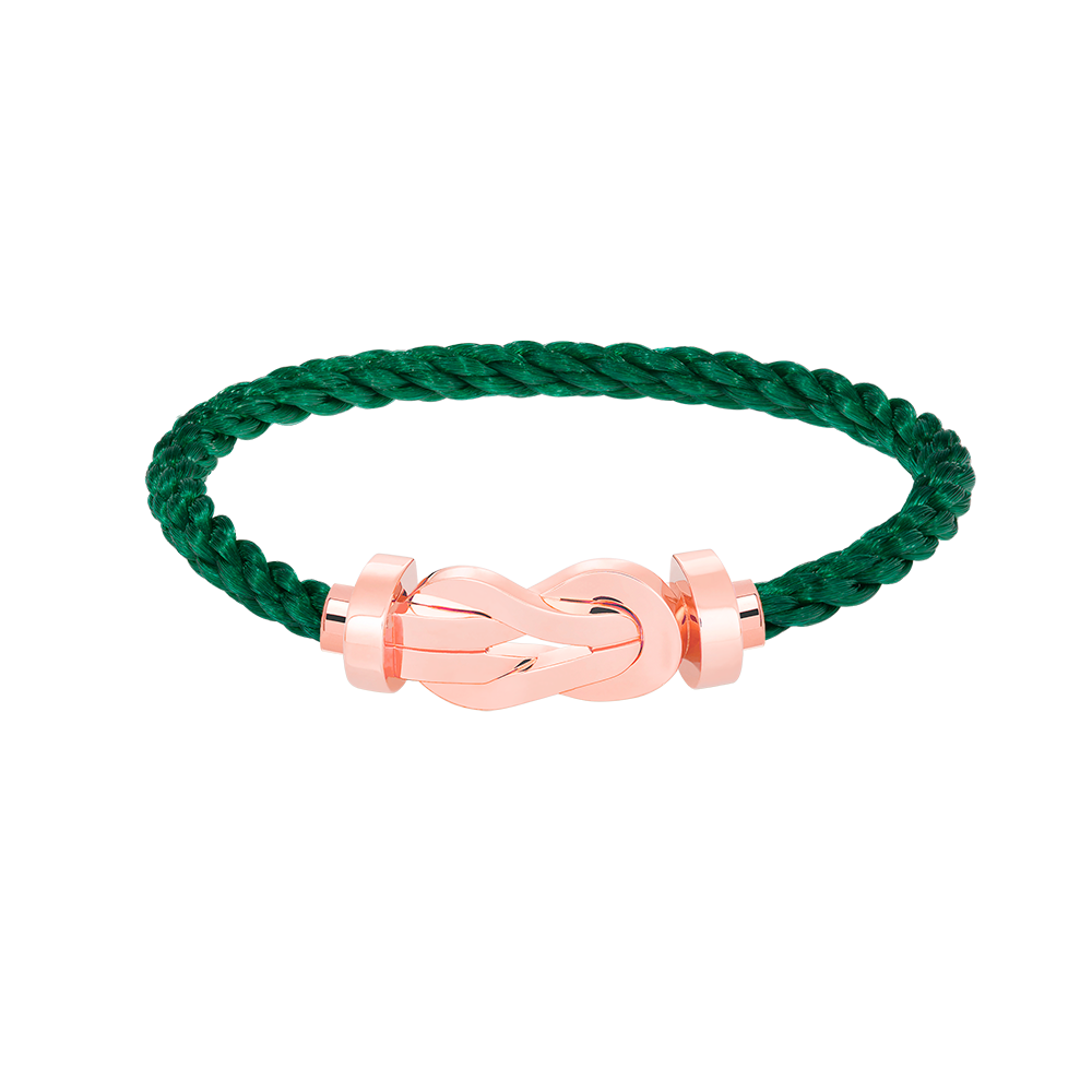 [Zalyn]LARGE 8-FIGURE BUCKLE BRACELET - ROSE GOLD