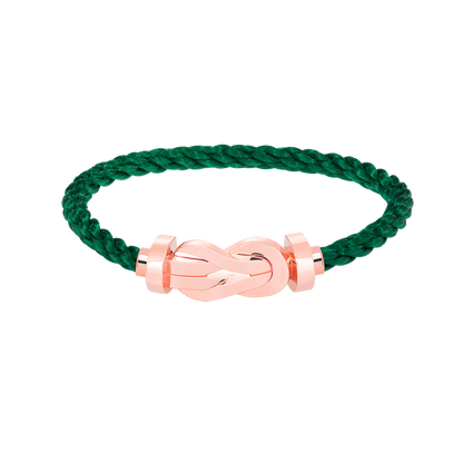 [Zalyn]LARGE 8-FIGURE BUCKLE BRACELET - ROSE GOLD