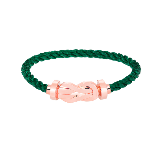 [Zalyn]LARGE 8-FIGURE BUCKLE BRACELET - ROSE GOLD