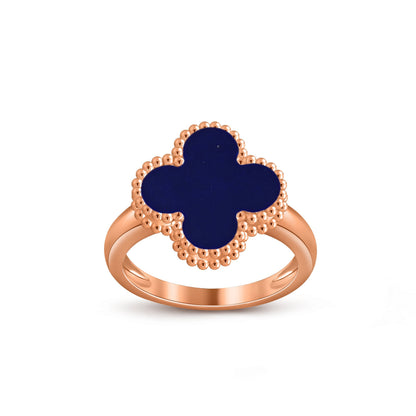 [Zalyn]LUCKY CLOVER VINTAGE ROSE GOLD RING COLLECTION