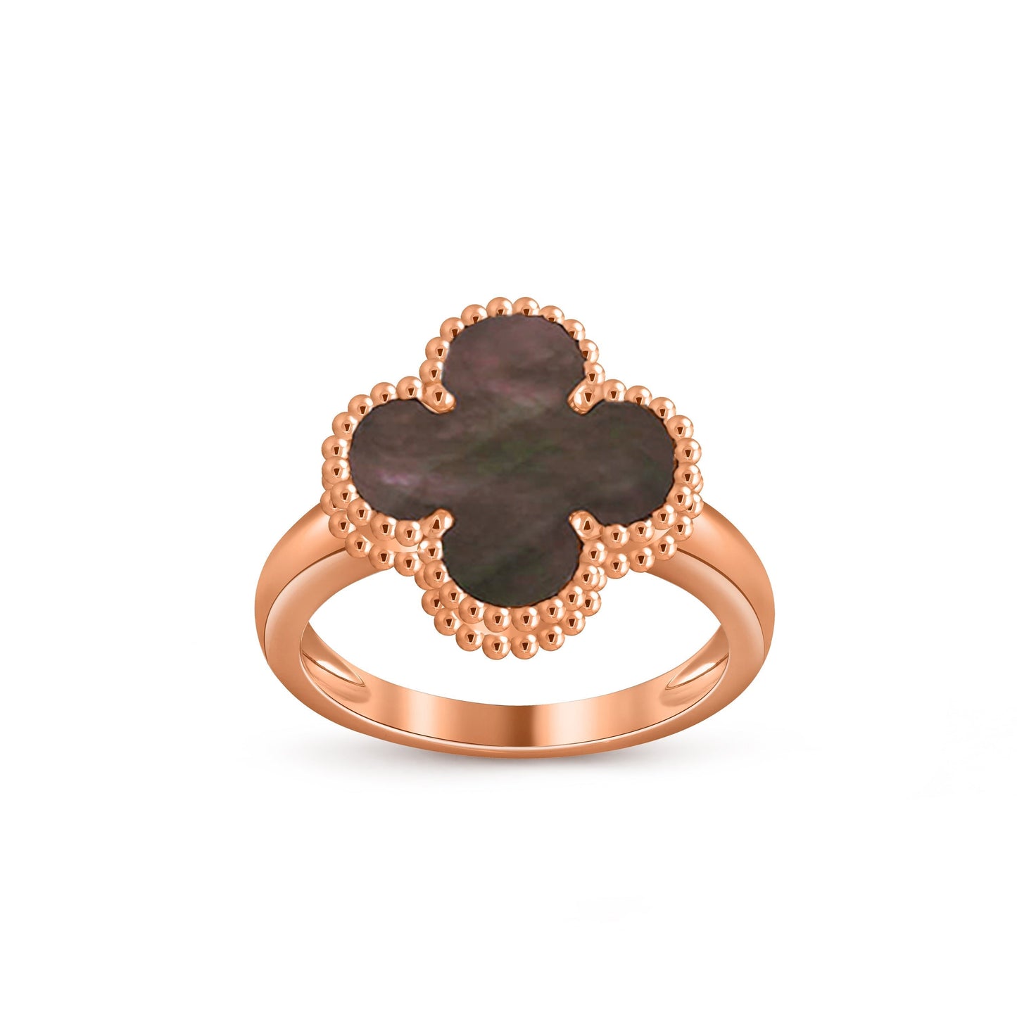 [Zalyn]LUCKY CLOVER VINTAGE ROSE GOLD RING COLLECTION