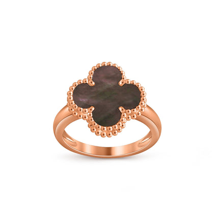 [Zalyn]LUCKY CLOVER VINTAGE ROSE GOLD RING COLLECTION