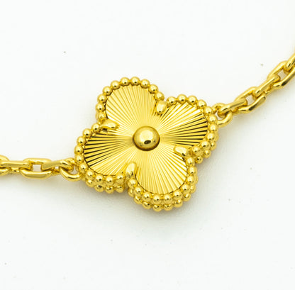 [Zalyn Jewelry ] CLOVER 5 MOTIF LASER BRACELET COLLECTION