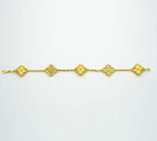 [Zalyn Jewelry ] CLOVER 5 MOTIF LASER BRACELET COLLECTION