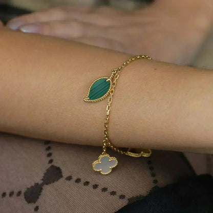 [Zalyn]LUCKY NATURE MULTI-CHARM BRACELET