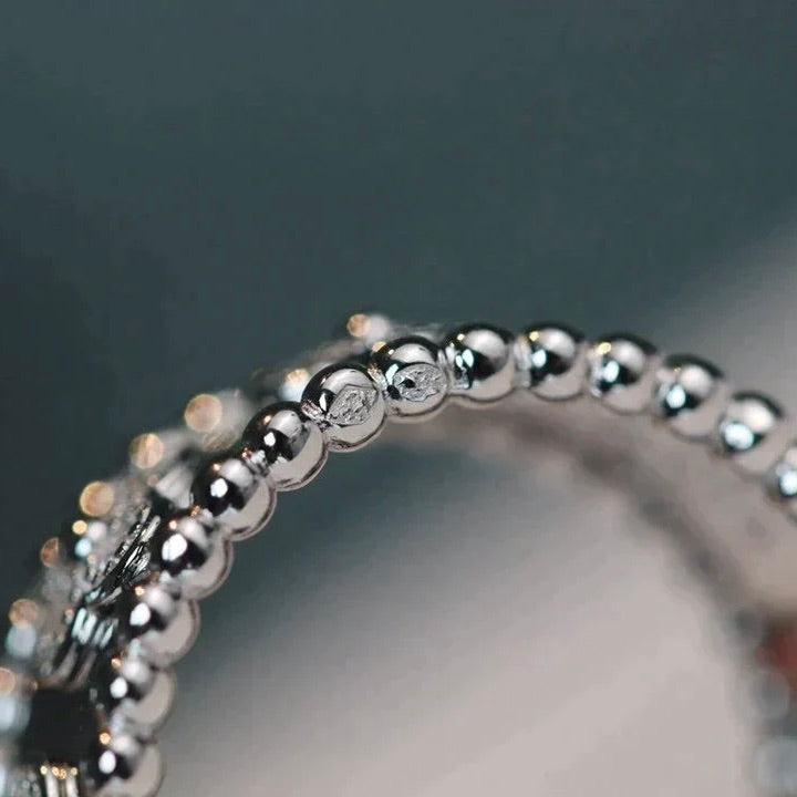 [Zalyn Jewelry ]CLOVER KALEIDOSCOPE RING 10MM