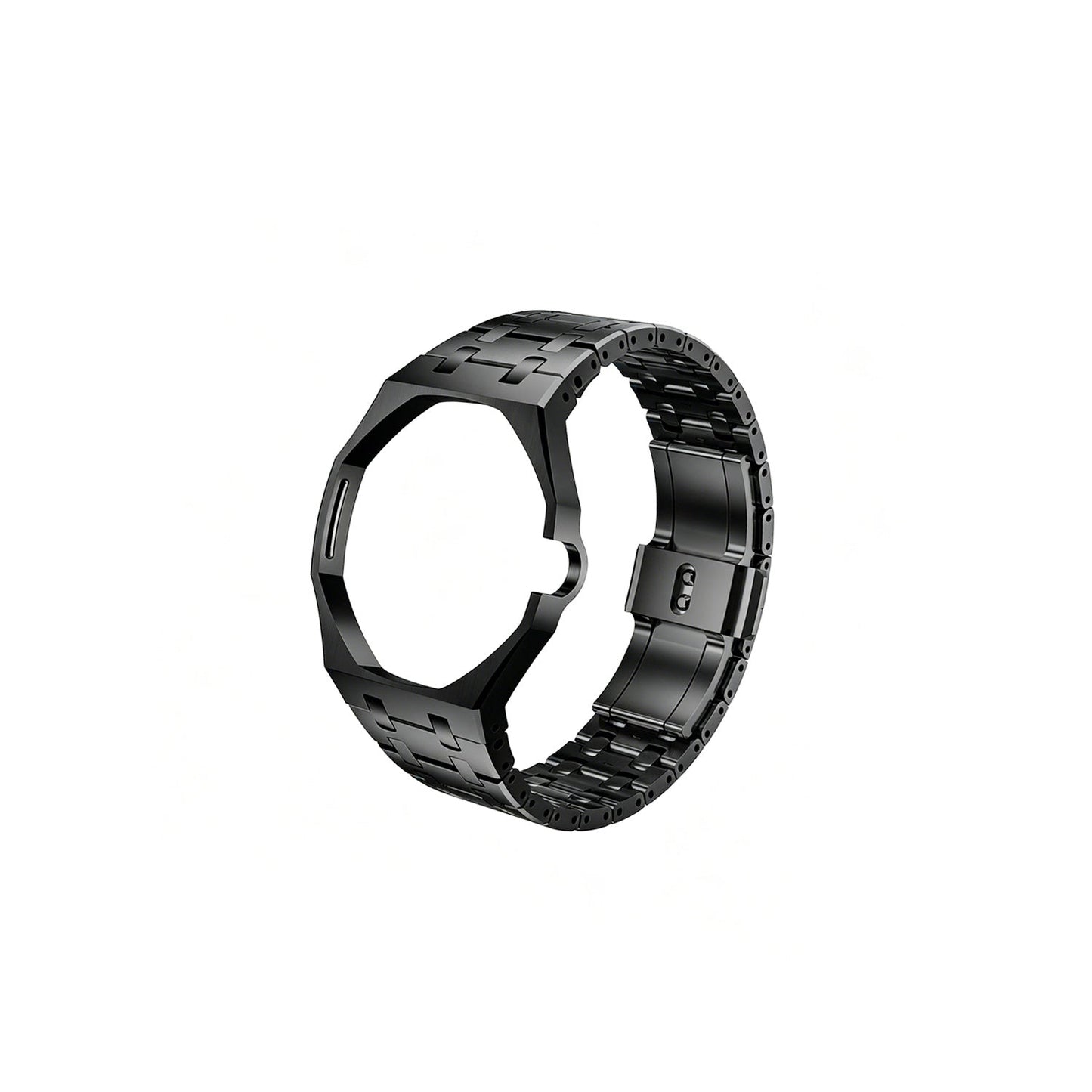 [Zalyn]OAK POP EXCLUSIVE BLACK STEEL STRAP