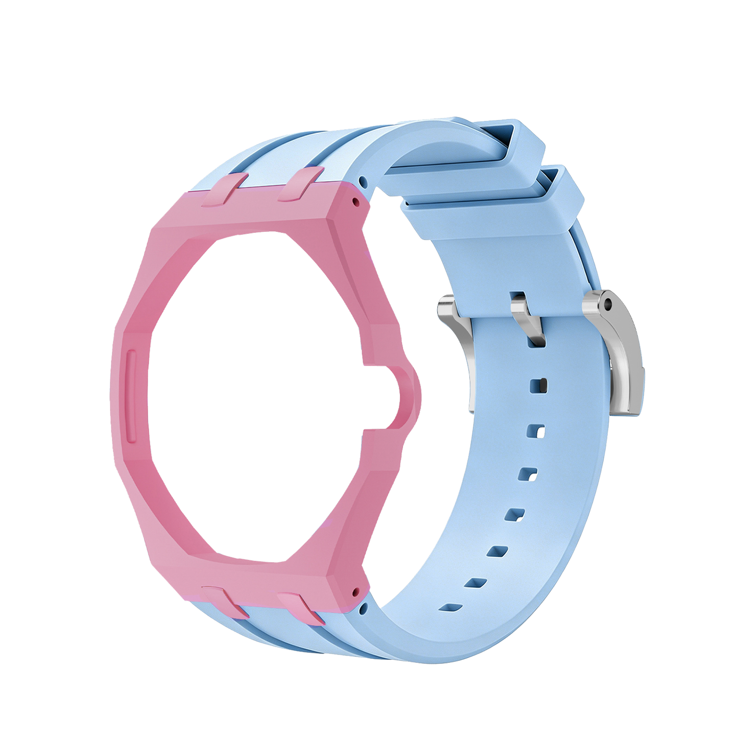 [Zalyn]Royal Oak Pop Exclusive Bioceramic Case & Silicone Strap Mix Color