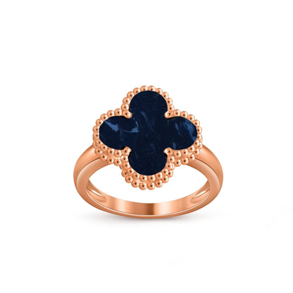 [Zalyn]LUCKY CLOVER VINTAGE ROSE GOLD RING COLLECTION