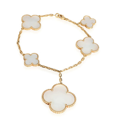 [Zalyn Jewelry ]MAGIC CLOVER MOP GOLD BRACELET 5 MOTIFS