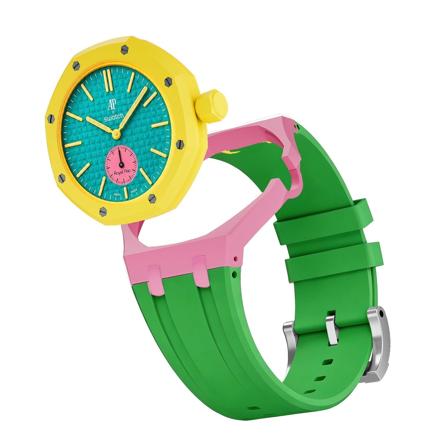 [Zalyn]Royal Oak Pop Exclusive Bioceramic Case & Silicone Strap Mix Color