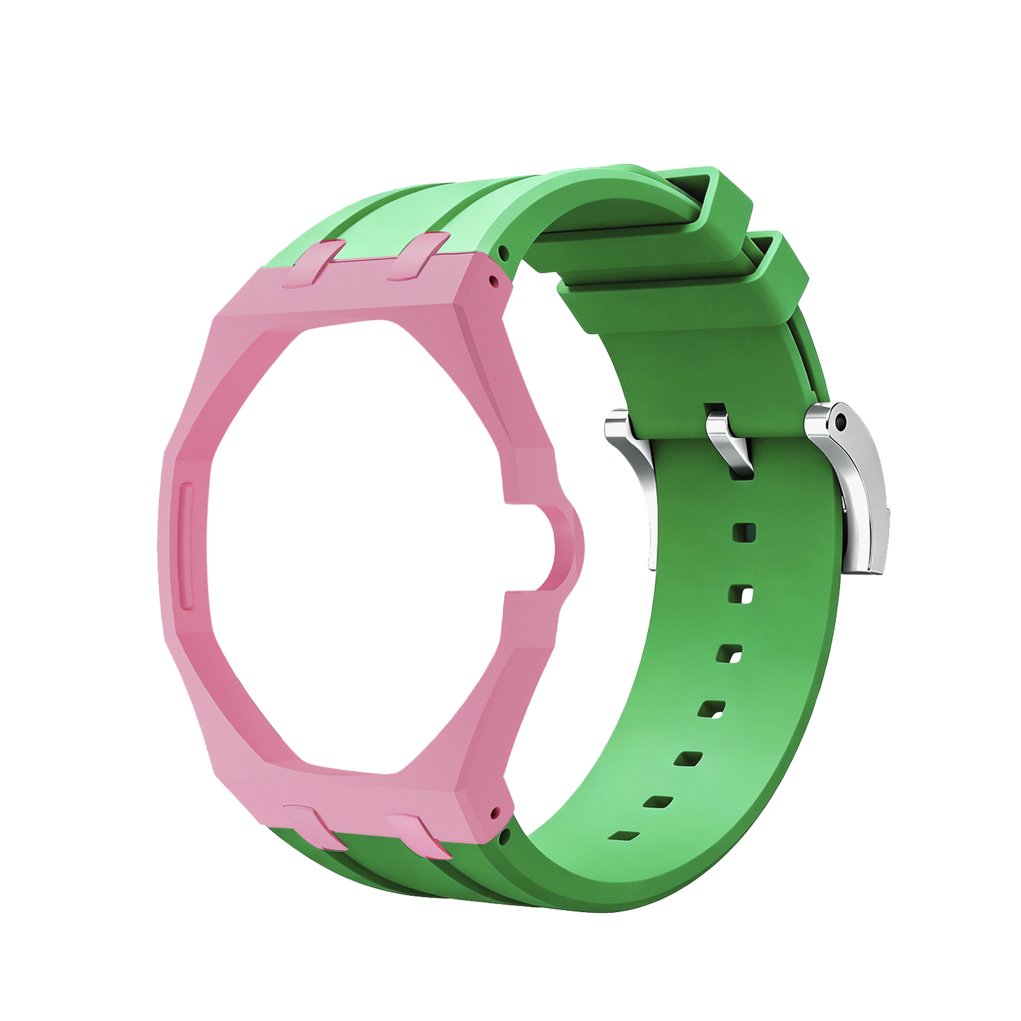 [Zalyn]Royal Oak Pop Exclusive Bioceramic Case & Silicone Strap Mix Color