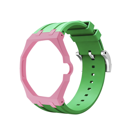 [Zalyn]Royal Oak Pop Exclusive Bioceramic Case & Silicone Strap Mix Color