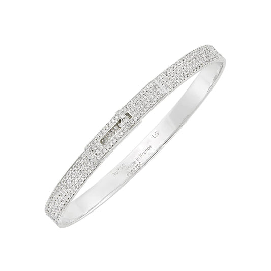 [Zalyn]HM KELLY BRACELET IN SILVER AND FULL PAVE DIAMOND