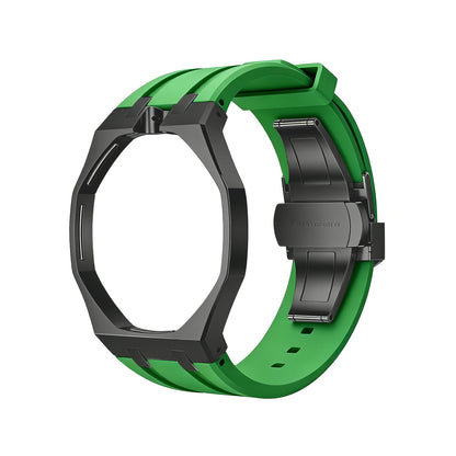 [Zalyn]OAK POP BLACK STEEL CASE & SILICONE STRAP
