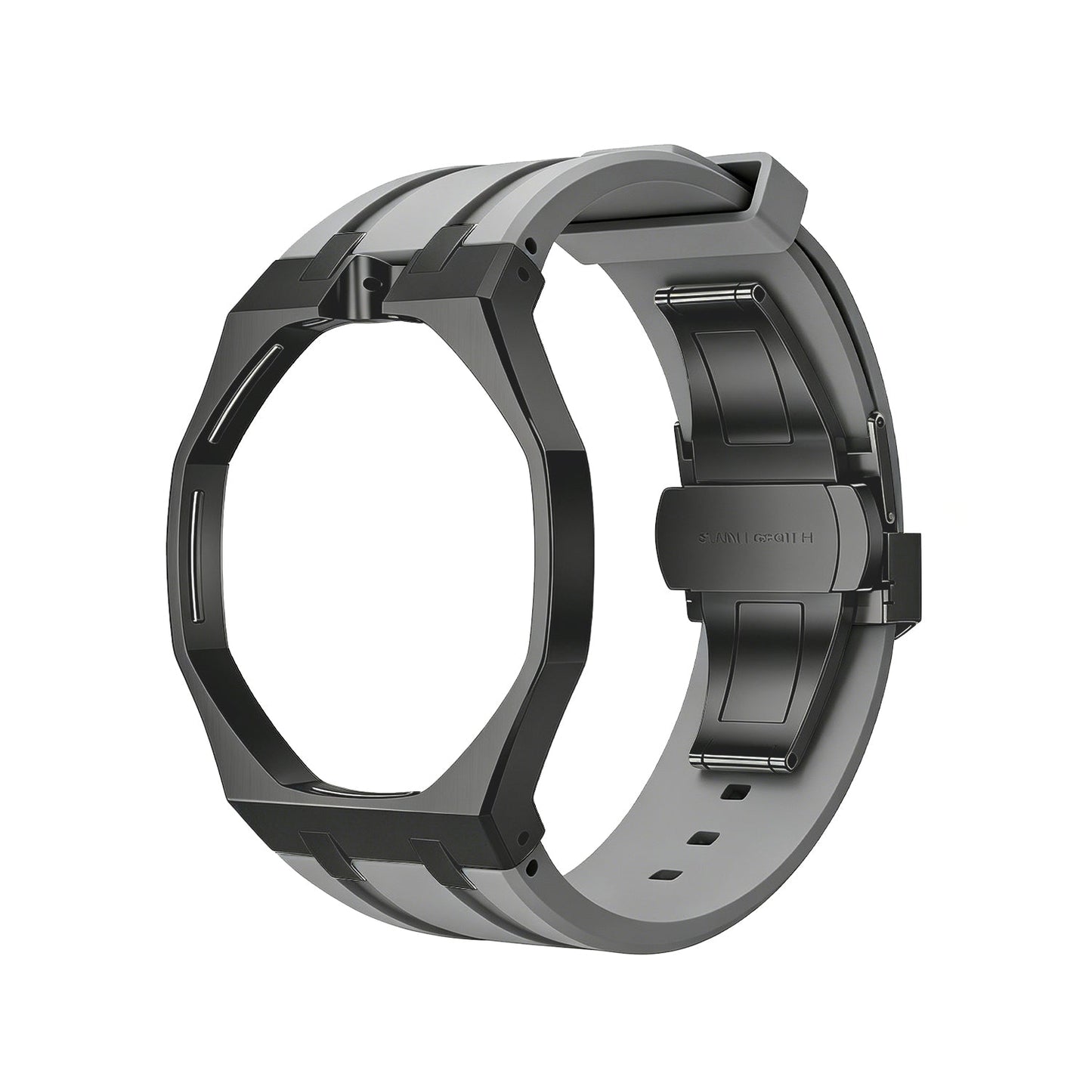 [Zalyn]OAK POP BLACK STEEL CASE & SILICONE STRAP