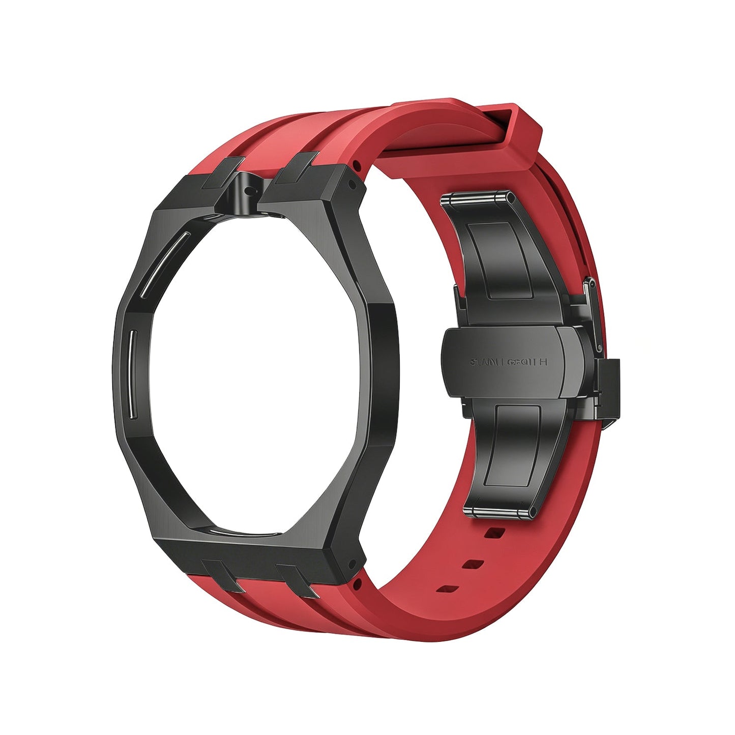 [Zalyn]OAK POP BLACK STEEL CASE & SILICONE STRAP