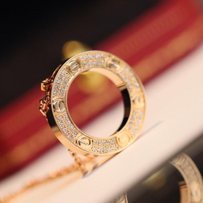 [Zalyn Jewelry ]LOVE NECKLACE ADJUSTABLE ROSE GOLD