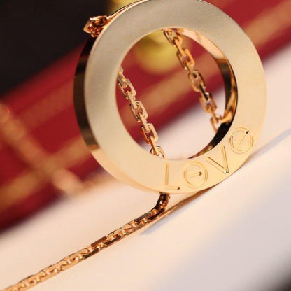 [Zalyn Jewelry ]LOVE NECKLACE ADJUSTABLE ROSE GOLD