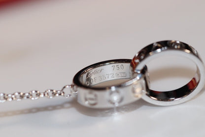 [Zalyn Jewelry ]LOVE NECKLACE PINK GOLD AND SILVER