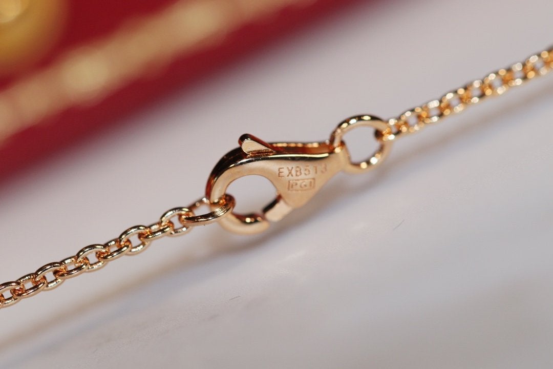 [Zalyn Jewelry ]LOVE NECKLACE PINK GOLD AND SILVER